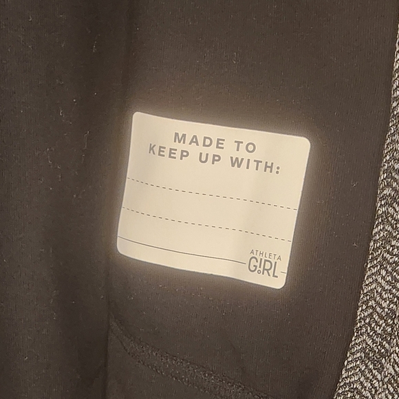 ATHLETA GIRL DREAM TEAM WARM UP ACTIVEWEAR JACKET FULL ZIP sz 12 Black grey EUC - Picture 10 of 11